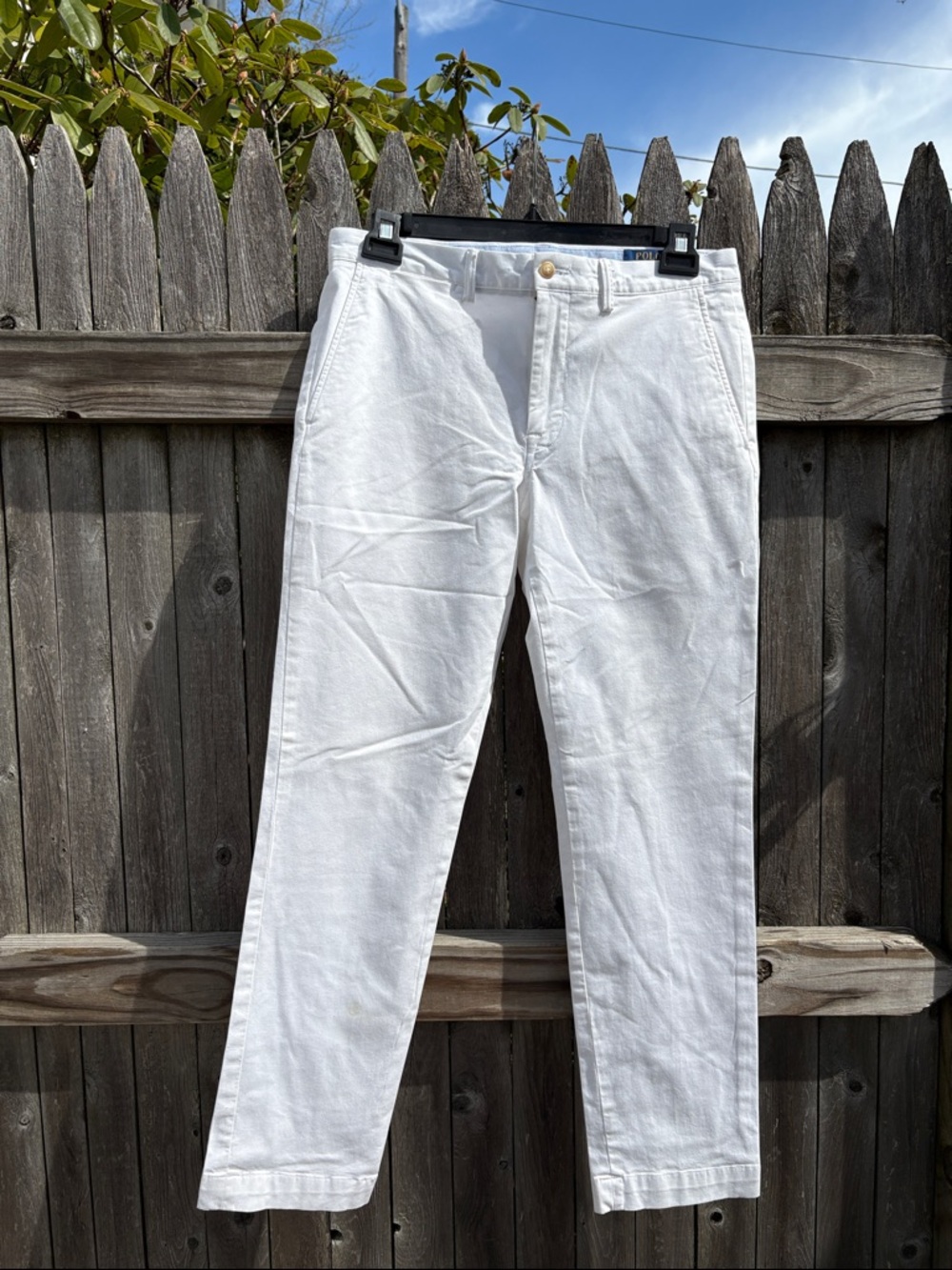 Polo Ralph Lauren 32/32 white cotton chino pants!